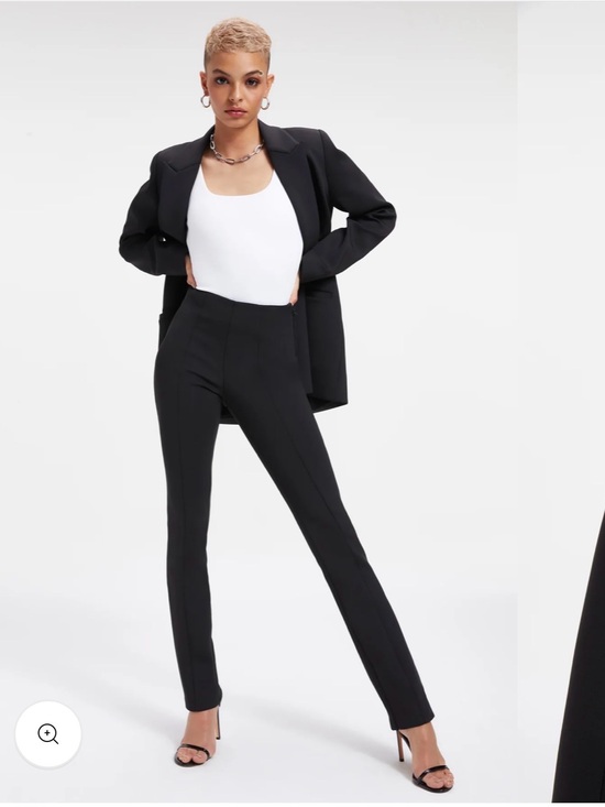 Good American Pants - NWT Good American Black Dress Pants with Side Zipper